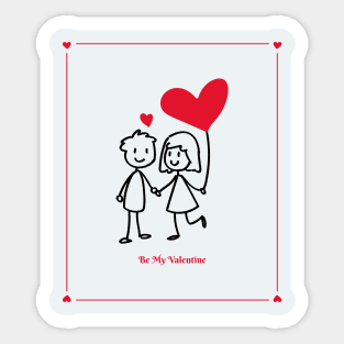 Be My Valentine Sticker